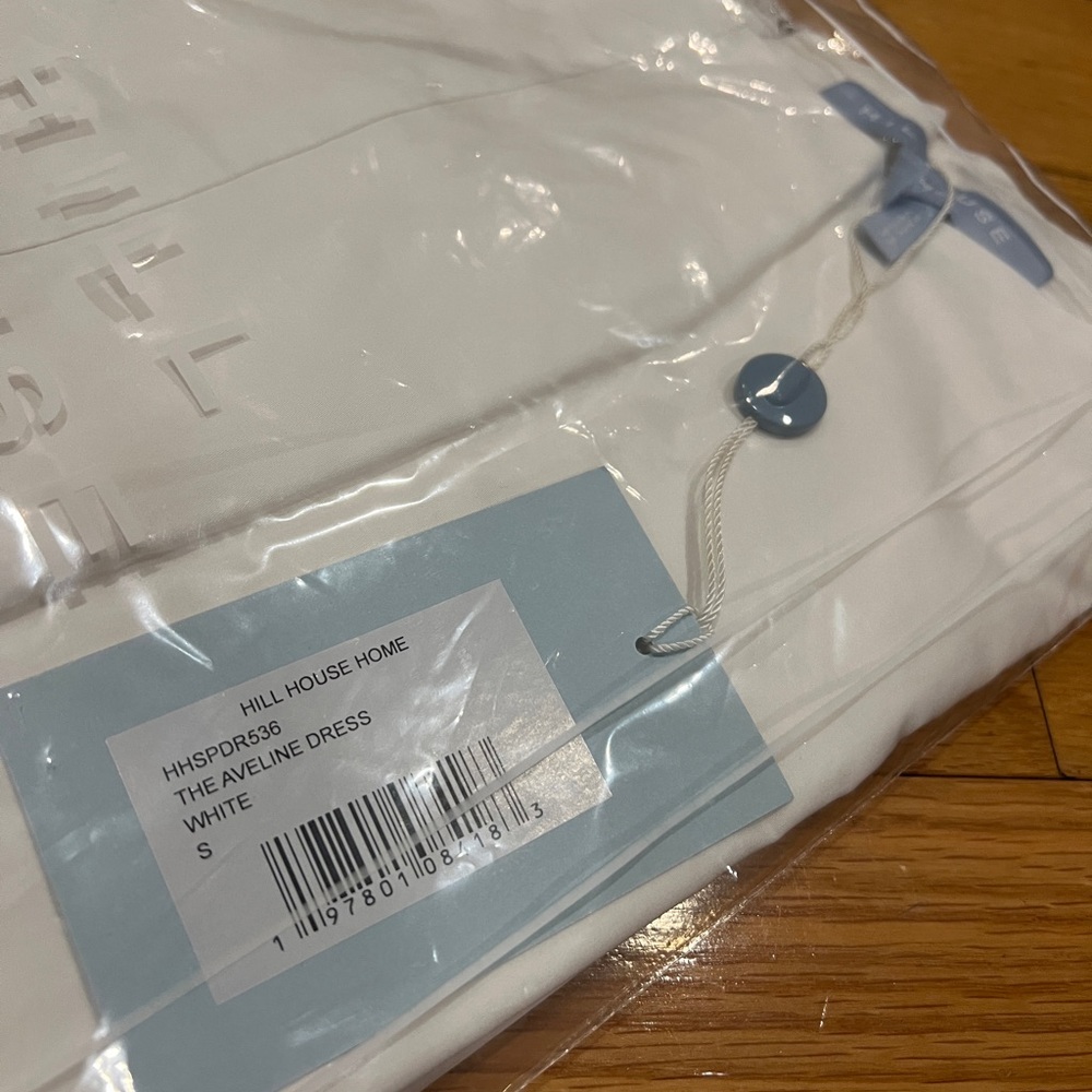Brand new Hill House Aveline Dress, size Small, white